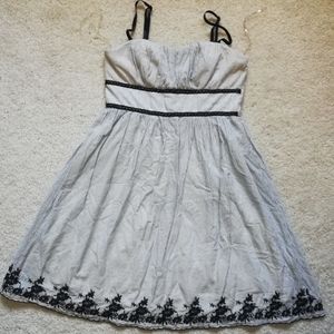 Maurice's Striped Sundress w/ Embroidery